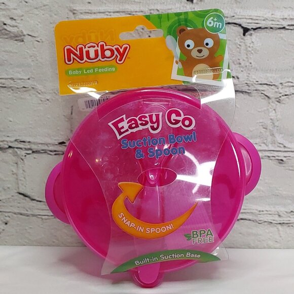 NUBY 'EASY GO SUCTION BOWL, SPOON & STORAGE TOP' - Picture 1 of 16